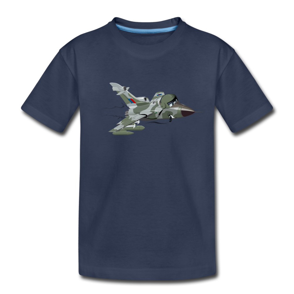 Fighter Jet Kids T-Shirt - navy