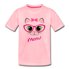 Meow Kitty Cat Kids T-Shirt - pink