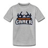 Hardcore Gamer Kids T-Shirt - heather gray