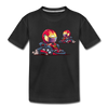 Go-Karts Cartoon Kids T-Shirt - black