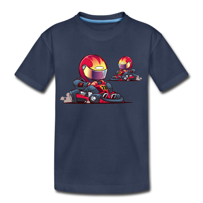 Go-Karts Cartoon Kids T-Shirt - navy