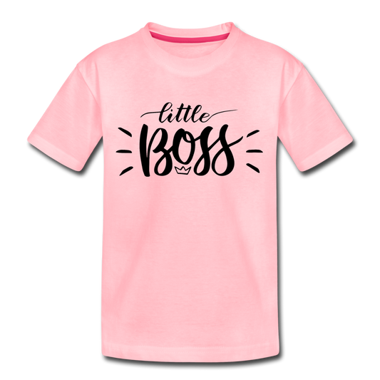 Little Boss Kids T-Shirt - pink