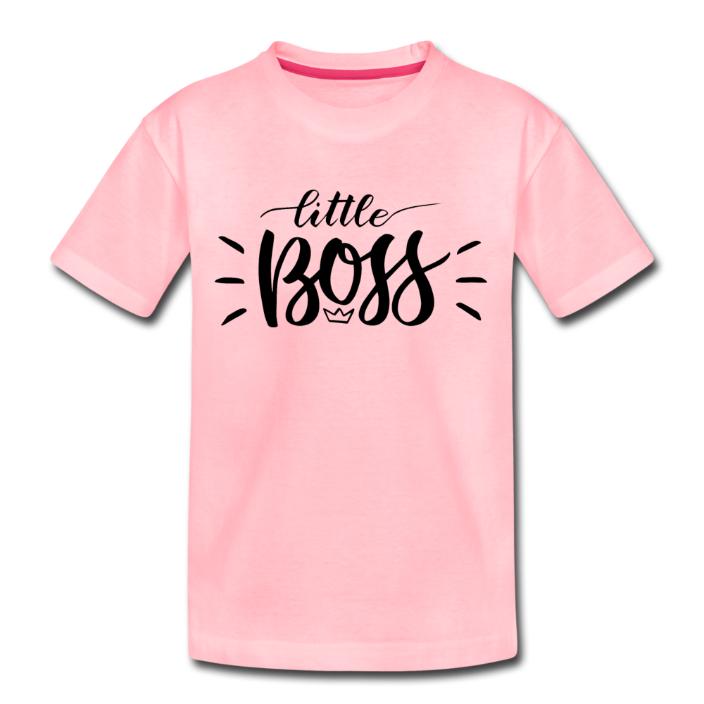 Little Boss Kids T-Shirt - pink