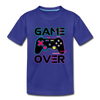 Game Over Gamer Kids T-Shirt - royal blue
