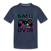 Game Over Gamer Kids T-Shirt - navy