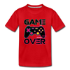 Game Over Gamer Kids T-Shirt - red
