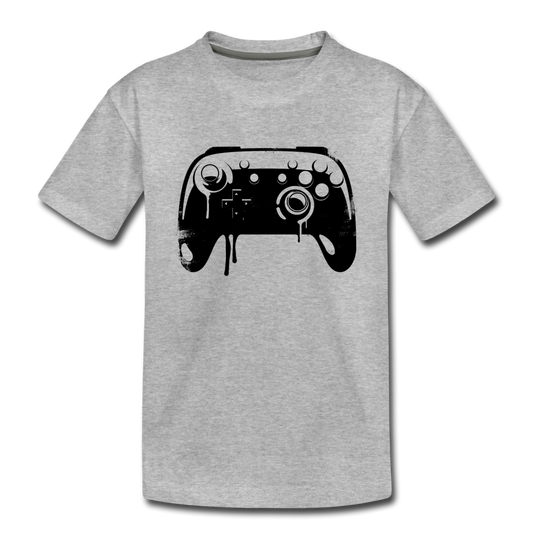 Video Game Controller Kids T-Shirt - heather gray