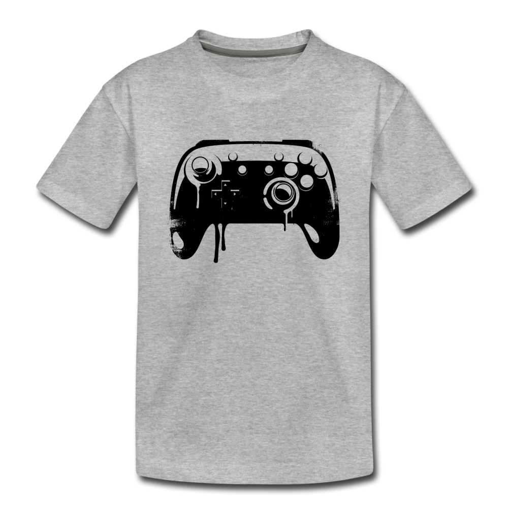 Video Game Controller Kids T-Shirt - heather gray