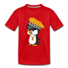 Taxi Penguin Kids T-Shirt - red