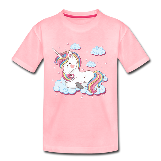 Unicorn Clouds Kids T-Shirt - pink