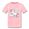 Unicorn Clouds Kids T-Shirt - pink