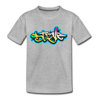 Style Graffiti Kids T-Shirt - heather gray