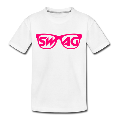 Swag Sunglasses Kids T-Shirt - white