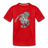 Skeleton Skater Kids T-Shirt - red