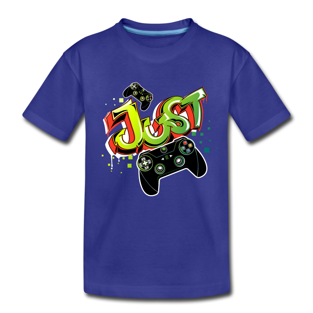 Just Play Video Games Kids T-Shirt - royal blue