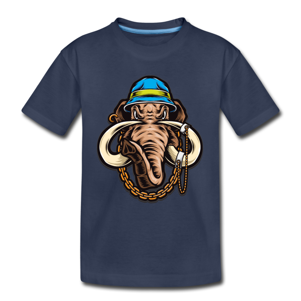 Hip Hop Elephant Kids T-Shirt - navy