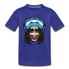 Monkey Dread Locks Kids T-Shirt - royal blue