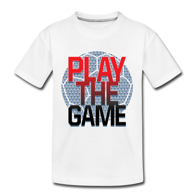 Play the Game Soccer Kids T-Shirt - white