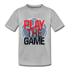 Play the Game Soccer Kids T-Shirt - heather gray