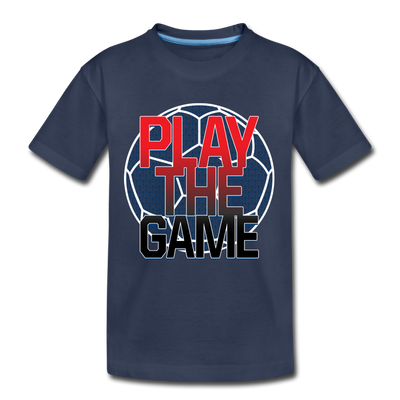 Play the Game Soccer Kids T-Shirt - navy