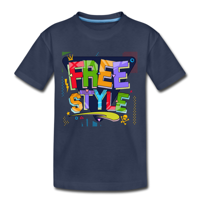 Free Style Kids T-Shirt - navy