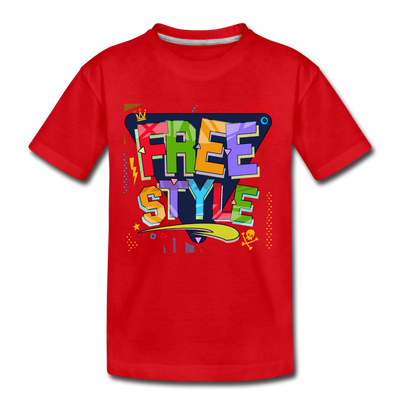 Free Style Kids T-Shirt - red