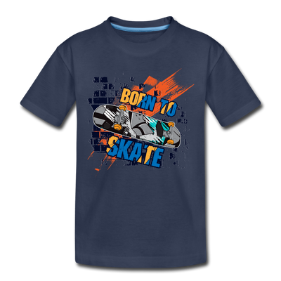 Born to Skate Kids T-Shirt - navy