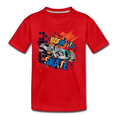 Born to Skate Kids T-Shirt - red