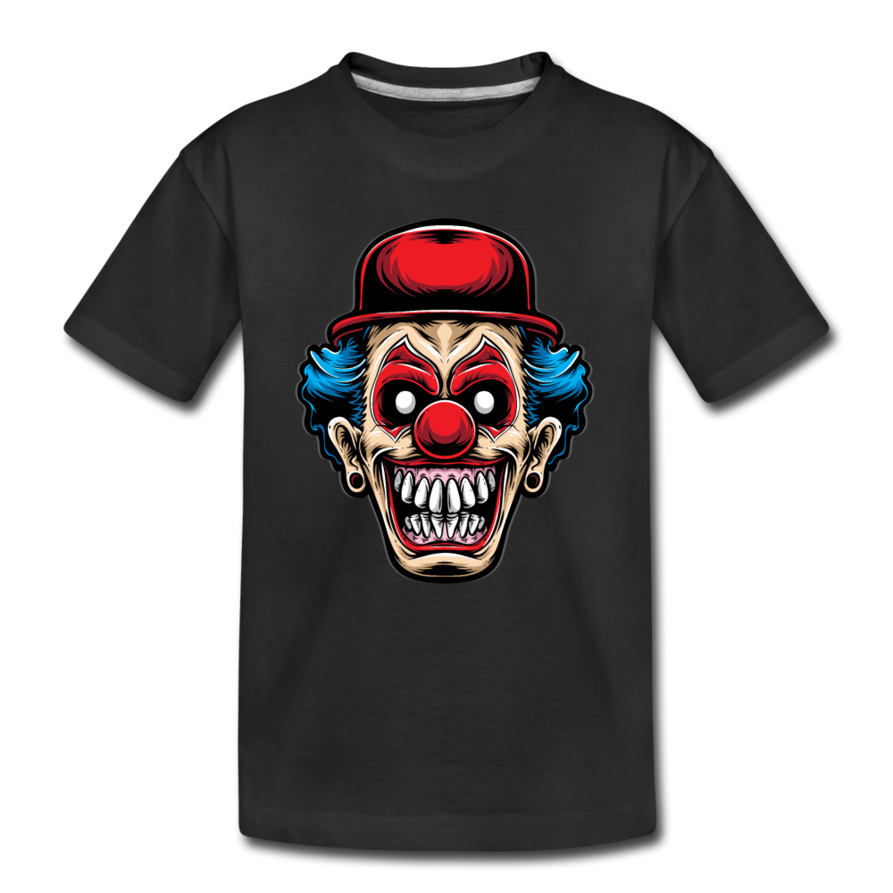 Clown Face Kids T-Shirt - black
