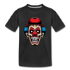 Clown Face Kids T-Shirt - black