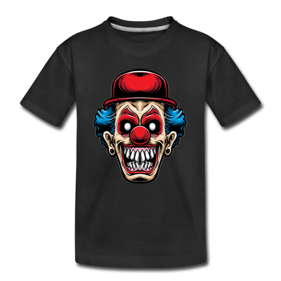 Clown Face Kids T-Shirt - black