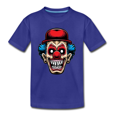Clown Face Kids T-Shirt - royal blue