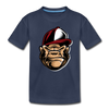 Gorilla Hat Cartoon Kids T-Shirt - navy
