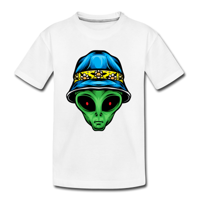 Alien Hat Kids T-Shirt - white