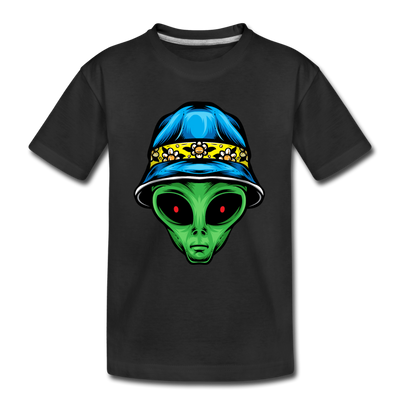 Alien Hat Kids T-Shirt - black