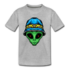 Alien Hat Kids T-Shirt - heather gray
