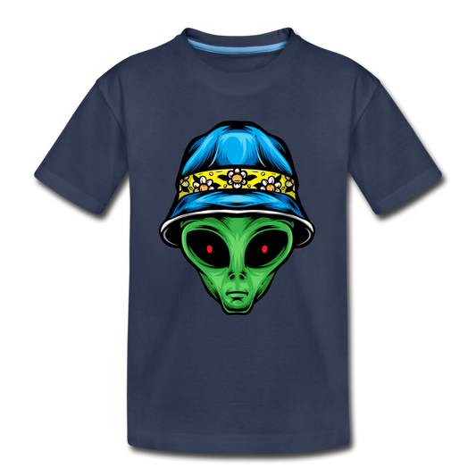 Alien Hat Kids T-Shirt - navy