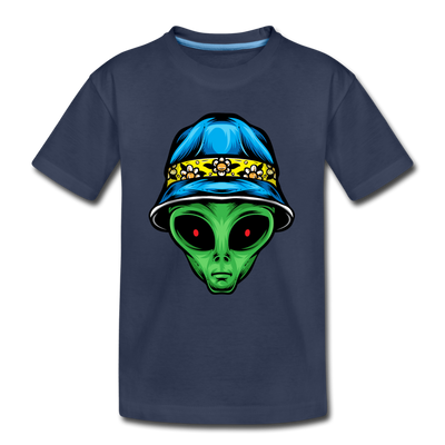 Alien Hat Kids T-Shirt - navy