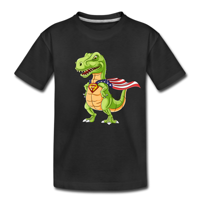 Super Dinosaur Kids T-Shirt - black