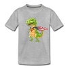 Super Dinosaur Kids T-Shirt - heather gray