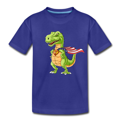 Super Dinosaur Kids T-Shirt - royal blue