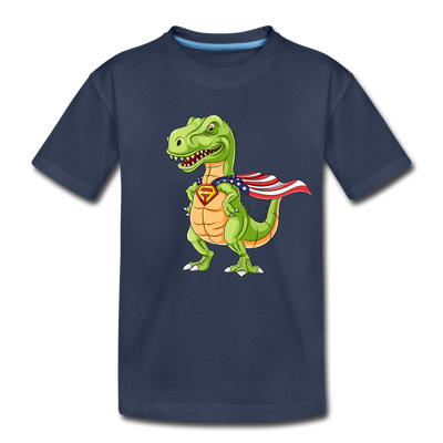 Super Dinosaur Kids T-Shirt - navy