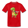 Super Dinosaur Kids T-Shirt - red