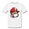 Chipmunk Hat Cartoon Kids T-Shirt - white