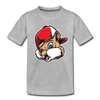 Chipmunk Hat Cartoon Kids T-Shirt - heather gray