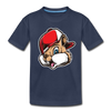 Chipmunk Hat Cartoon Kids T-Shirt - navy