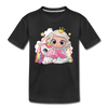 Princess Unicorn Cartoon Kids T-Shirt - black