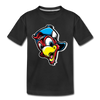 Cartoon Bird Hat Kids T-Shirt - black