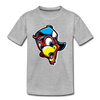 Cartoon Bird Hat Kids T-Shirt - heather gray