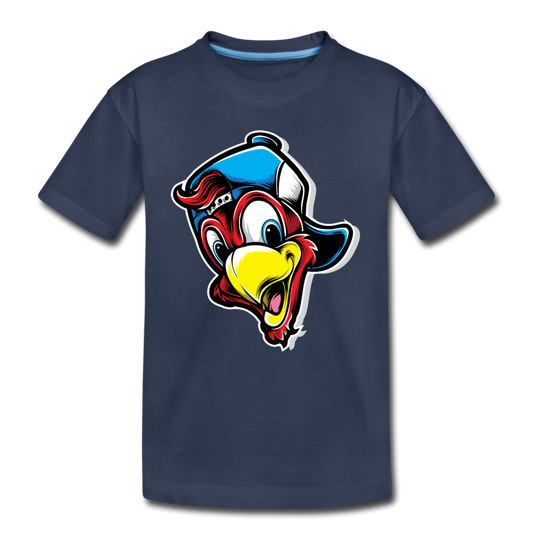 Cartoon Bird Hat Kids T-Shirt - navy